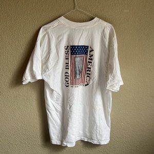Vintage American Flag T-Shirt “God Bless America 9-11-2001”